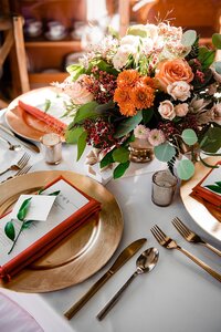 Table setting wedding reception at Nashville Tennessee venue — Weddings & Events by Raina