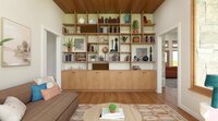 CanB Design- Sprawling RanchBuild Project- Sunroom Render 3