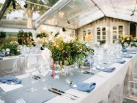 Outdoor wedding reception at Cheekwood Botanical Garden Nashville — Weddings & Events by Raina