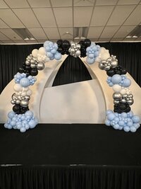 balloon arch for corporate event
