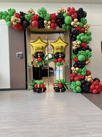 mario themed birthday party decor