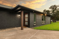 Dramatic sunset sky as you enter the front entrance of the rental property