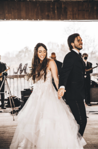 Bride and groom first dance