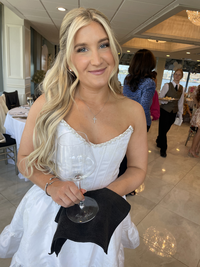 Use Your Words by Nyssa hand lettering personalized keepsakes for guests during a live wedding or corporate event.