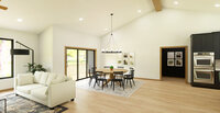 CanB Design-Warm & Cozy Render Project- Dining-round table-warm woods-render