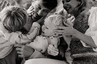 séance famille chaotique à la plage