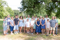 A classic event photo of a family reunion for a celebration of life in Alexandria, VA