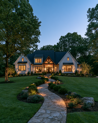 luxury-custom-home-exterior-dusk-knoxville-tn