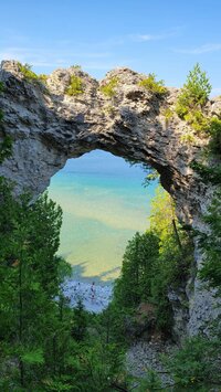 Natural swimming hole and rock formation used within the adventurous, outdoors-inspired therapy practice brand