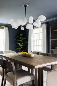 Dwell and Oak full service interior designed dining area in Westchester New York