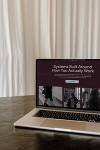 Brand and website design for an operations strategist by The Tomorrow Collective