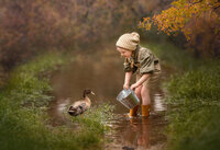 faye-child-portrait-with-ducks-by-creek-eastern-suburbs-melbourne