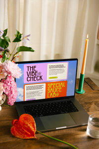Colourful branding and web design for a content strategist