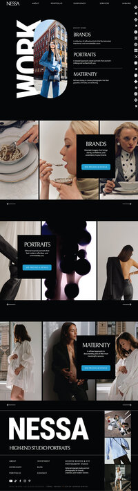nessa-template-portfolio-page