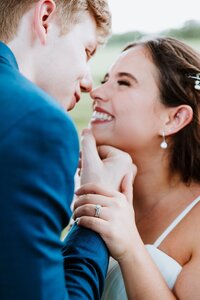 Bride and groom Wedding portrait at Nashville Tennessee venue — Weddings & Events by Raina