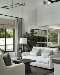 sofa with tall windows