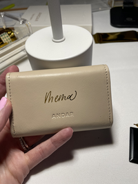 Use Your Words by Nyssa customizing gifts and event details with live calligraphy for guests at a New Jersey celebration.