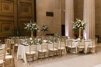 Wedding Reception details at The Parthenon Nashville Tennessee — planned by Weddings & Events by Raina