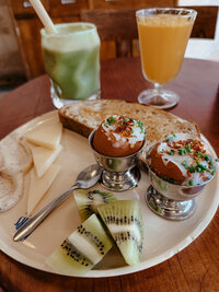 Eggs, Kiwi, and Matcha