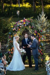 Outdoor wedding ceremony at Nashville Tennessee venue — planned by Weddings & Events by Raina