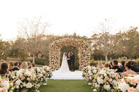 bride and groom exchanging vows