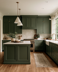 luxury-kitchen-dark-green-cabinetry-knoxville-tn