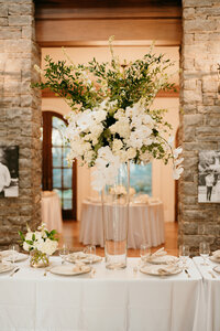 Wedding reception at Nashville Tennessee venue — planned by Weddings & Events by Raina