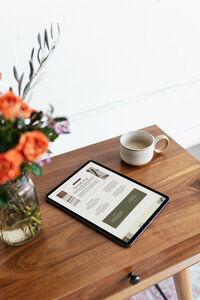 Custom Showit website design for a copywriter with a clear, conversion-focused sales page layout.