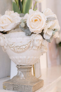 Victorian vase detail at Sarah DiCicco's cottage studio