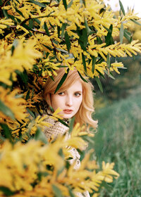 blonde-woman-among-yellow-flowers-box-hill-melbourne