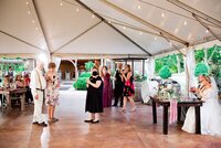 Wedding planner with Weddings & Events by Raina organizes the wedding toasts