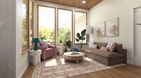 CanB Design- Sprawling RanchBuild Project- Sunroom Render 1