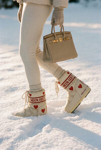Powder - Stylish winter fashion shoot in snowy landscape setting - TVS