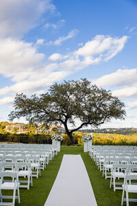 austin-wedding-ceremony-chair-rental-outside