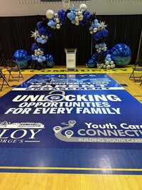 balloon arch for school event