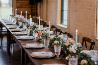 Wedding reception detail at Steel Magnolia Barn Murfreesboro TN — Weddings & Events by Raina