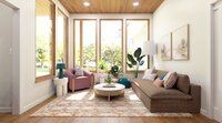 CanB Design- Sprawling RanchBuild Project- Sunroom Render 2