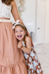Ardelian family photographed outdoors during a Palm Springs family session