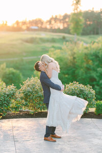 Beth+Jim Wedding Sunset Newlyweds-54