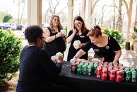 Wedding planners with Weddings & Events by Raina help with vendor setup