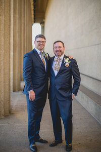 Groom portrait at The Parthenon Nashville Tennessee — Weddings & Events by Raina