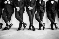 Groomsmen seated together at an Orlando wedding
