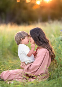 mother-and-son-candid-portrait-sunset-family-session