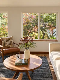 Sunlit Autumn Living Room vignette