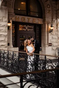Lana and Omar wedding portrait in Nashville TN — planned by Weddings & Events by Raina
