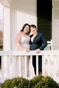 Same-sex wedding ceremony at Ravenswood Mansion Nashville — planned by Weddings & Events by Raina