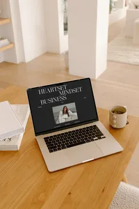 Showit website design for a business coach with a bold, authority-driven brand.