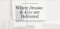 Tami Luger Real Estate website homepage featuring the message Where Dreams and Keys Are Delivered.