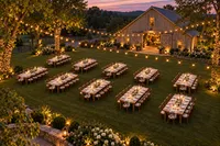 barnyard-wedding-tables-twilight-aerial