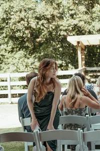 Bride and groom during barn wedding ceremony at Mason Farms in North Georgia, shot by Crimson Conure Photography based in Denver, Colorado and Kennesaw, Georgia